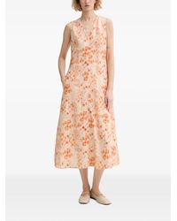 Marc O' Polo - Floral-Print V-Neck Dress - Lyst