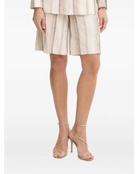 Fracomina - Striped Bermuda Shorts - Lyst