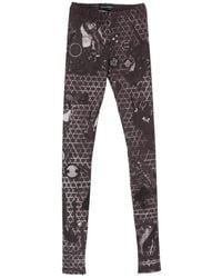 BARBARA BOLOGNA - Graphic-Print Zip-Cuff Leggings - Lyst