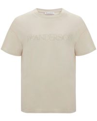 JW Anderson - T-shirt Met Geborduurd Logo - Lyst