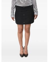Off-White c/o Virgil Abloh - Wool-Blend Jacquard Mini Skirt With Side Zip - Lyst