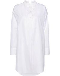 Givenchy - Stand-up Collar Shirt Minidress - Lyst