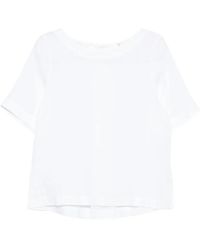 Xacus - Blouse Plissée Fiamma À Manches Courtes - Lyst