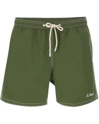 MC2 Saint Barth - Short De Bain Patmos À Coutures Contrastantes - Lyst