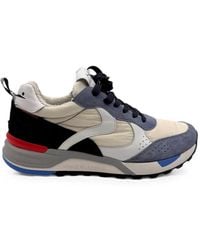 Voile Blanche - Magg Panelled Suede Sneakers - Lyst