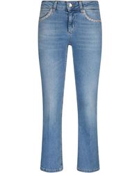 Liu Jo - Cropped Bootcut Jeans - Lyst