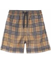 Burberry Synthetic Tawney Check Mesh Shorts - Save 41% | Lyst