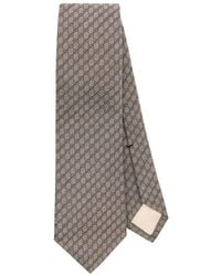 Gucci - Krawatte Aus Seide Und Wolle Mit GG Jacquard - Lyst