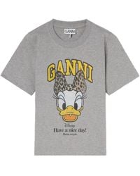 Ganni - X Disney T-Shirt Met Print - Lyst