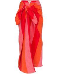 Mara Hoffman Gonna a portafoglio Izzi - Rosso