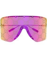Gucci - GG1244S Sonnenbrille mit Maskenform - Lyst