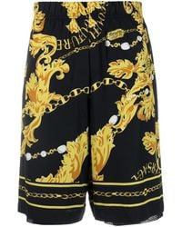 Versace - Pantalones cortos de chándal con motivo Barocco - Lyst