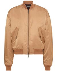 DSquared² - Long-Sleeve Furry Bomber Jacket - Lyst