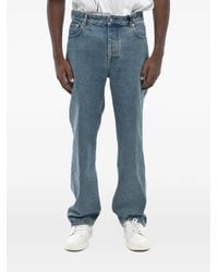 Valentino Garavani - Logo-Patch Straight-Leg Jeans - Lyst