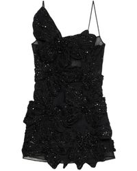 Blumarine - Butterfly-Embroidered Mini Dress - Lyst