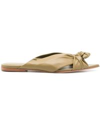Adriana Degreas - Knot-detailing Pointed-toe Mules - Lyst
