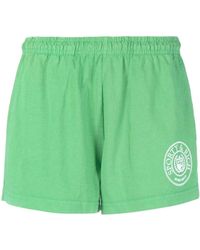 Sporty & Rich - Pantalones cortos de chándal con logo bordado - Lyst