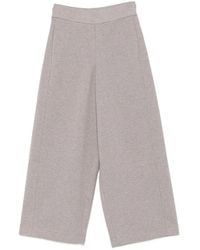 Yerse - Wide-Leg Jersey Trousers - Lyst