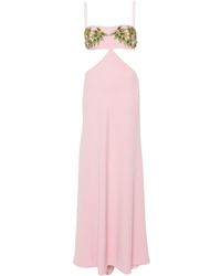 Costarellos - Crystal-embellished Crepe Gown - Lyst