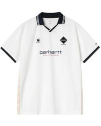 Carhartt - X F.C.Real Bristol Logo-Motif V-Neck T-Shirt - Lyst