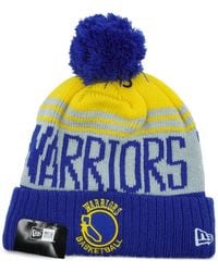 KTZ - Golden State Warriors Pom-Pom Beanie Hat - Lyst