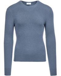 Ferragamo - Maglione Girocollo Con Placca Logo - Lyst