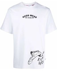 Gcds - Logo Crew-Neck T-Shirt - Lyst
