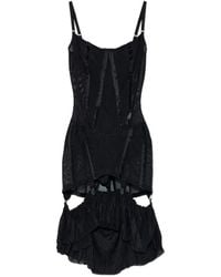 KNWLS - Uma Ruffled Suspender Mini Dress - Lyst