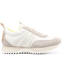 Moncler - Pacey zapatillas blancas de nylon - Lyst
