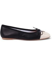 Via Roma 15 - Ballerines Bicolores À Détail De Nœud - Lyst