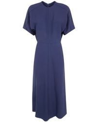 Victoria Beckham - Eleanor Short-Sleeve Midi Dress - Lyst