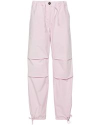 Ganni - Straight-leg Organic Cotton Trousers - Lyst