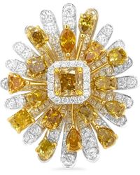 HYT Jewelry - 18Kt Diamond Cocktail Ring - Lyst
