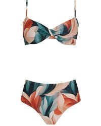 Lygia & Nanny - Verônica Gedraaide Bikini Met Print - Lyst
