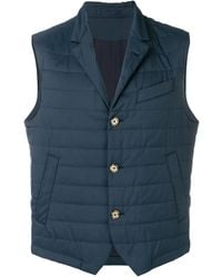 Eleventy - Quilted Gilet - Lyst