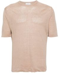 Ballantyne - Fine-knit Linen T-shirt - Lyst