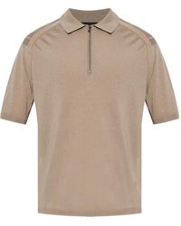 Emporio Armani - ハーフジップ ポロシャツ - Lyst