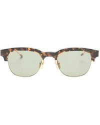 Thom Browne - Tortoiseshell-Effect Browline Sunglasses - Lyst