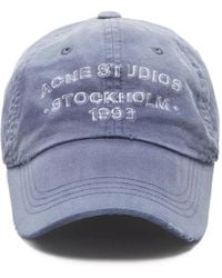 Acne Studios - Logo Embroidered Cap - Lyst