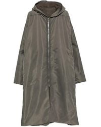 Rick Owens - Hooded Zip-Up Coat - Lyst
