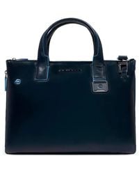 Piquadro - Leather Laptop Bag - Lyst