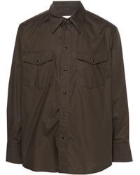 Lemaire - Western Shirt With Snaps Sh1100Lf588 - Lyst