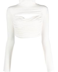 Concepto - Cut-out Cropped Top - Lyst
