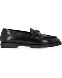 Pinko - Love Birds-Plaque Loafers - Lyst