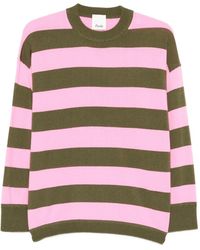 Allude - Striped-Pattern Sweater - Lyst
