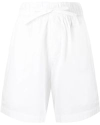 Tekla - Poplin Drawstring Pajama Shorts - Lyst