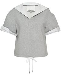 3.1 Phillip Lim - Sailor-Collar Drawstring-Detail Top - Lyst