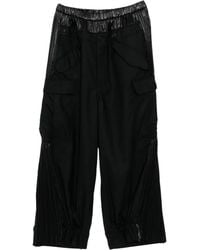 Junya Watanabe - Broek Met Geplooid Vlak En Cargo Zak - Lyst