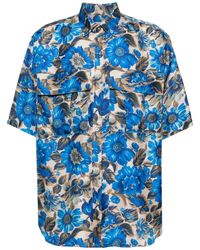 Moschino - Seidenhemd mit Blumen-Print - Lyst