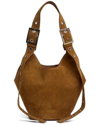 Dondup - Adjustable Strap Leather Bucket Bag - Lyst